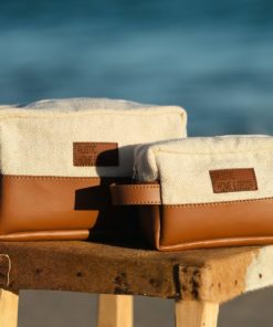 Kit Necessaire em Couro